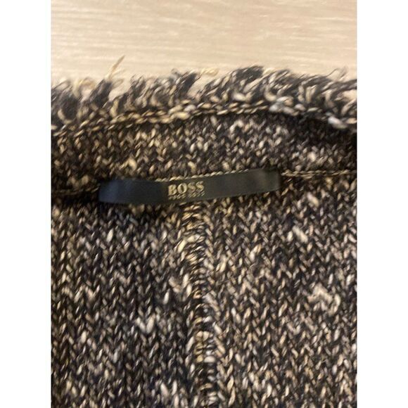 Boss Hugo Boss women's grey/black knit blazer with front pockets size medium - Picture 6 of 10